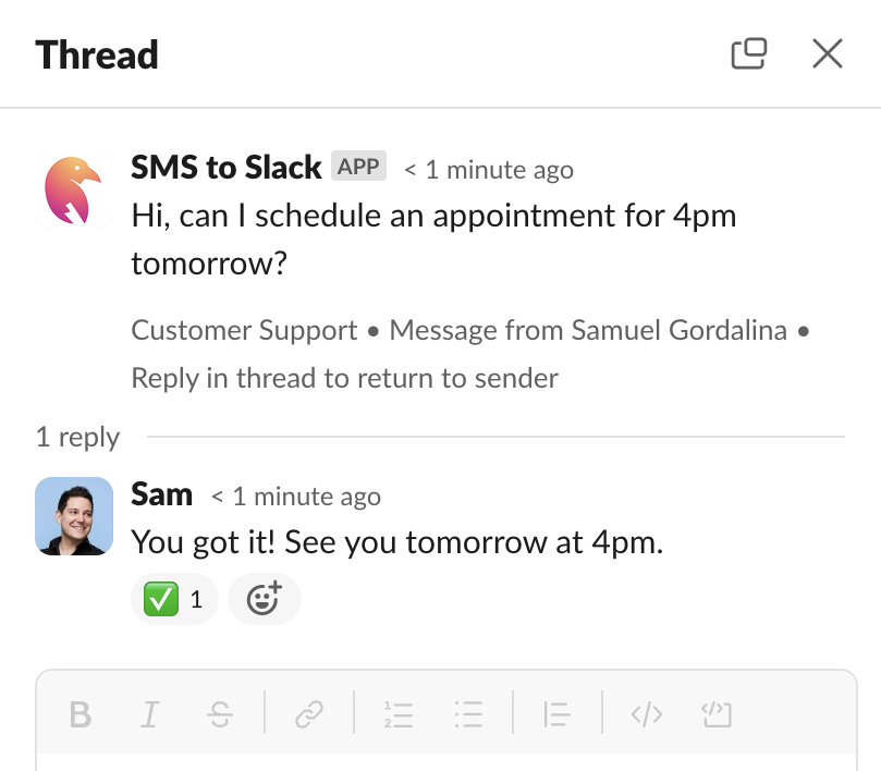 Talk with your customers in Slack